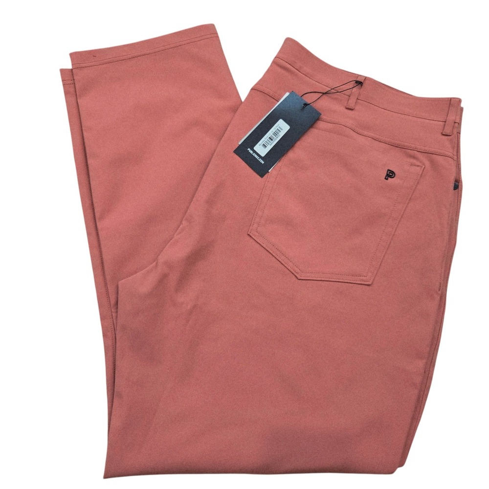 Public Rec Dealmaker 5 pocket Pant Rust Orange Mens 42/32 Performance travel NWT - Picture 13 of 13